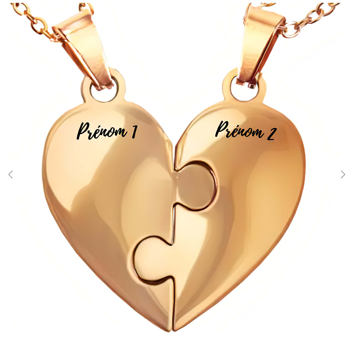 Collier puzzle famille personnalisé