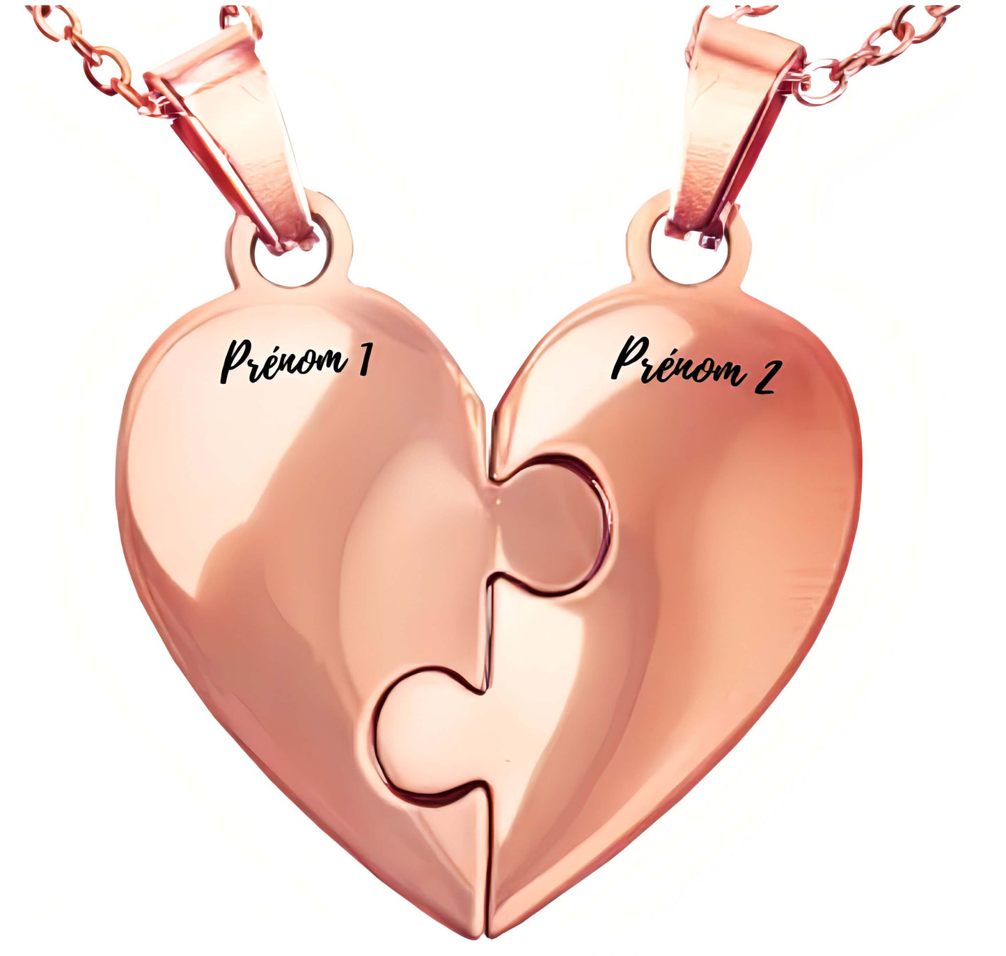 Collier puzzle famille personnalisé