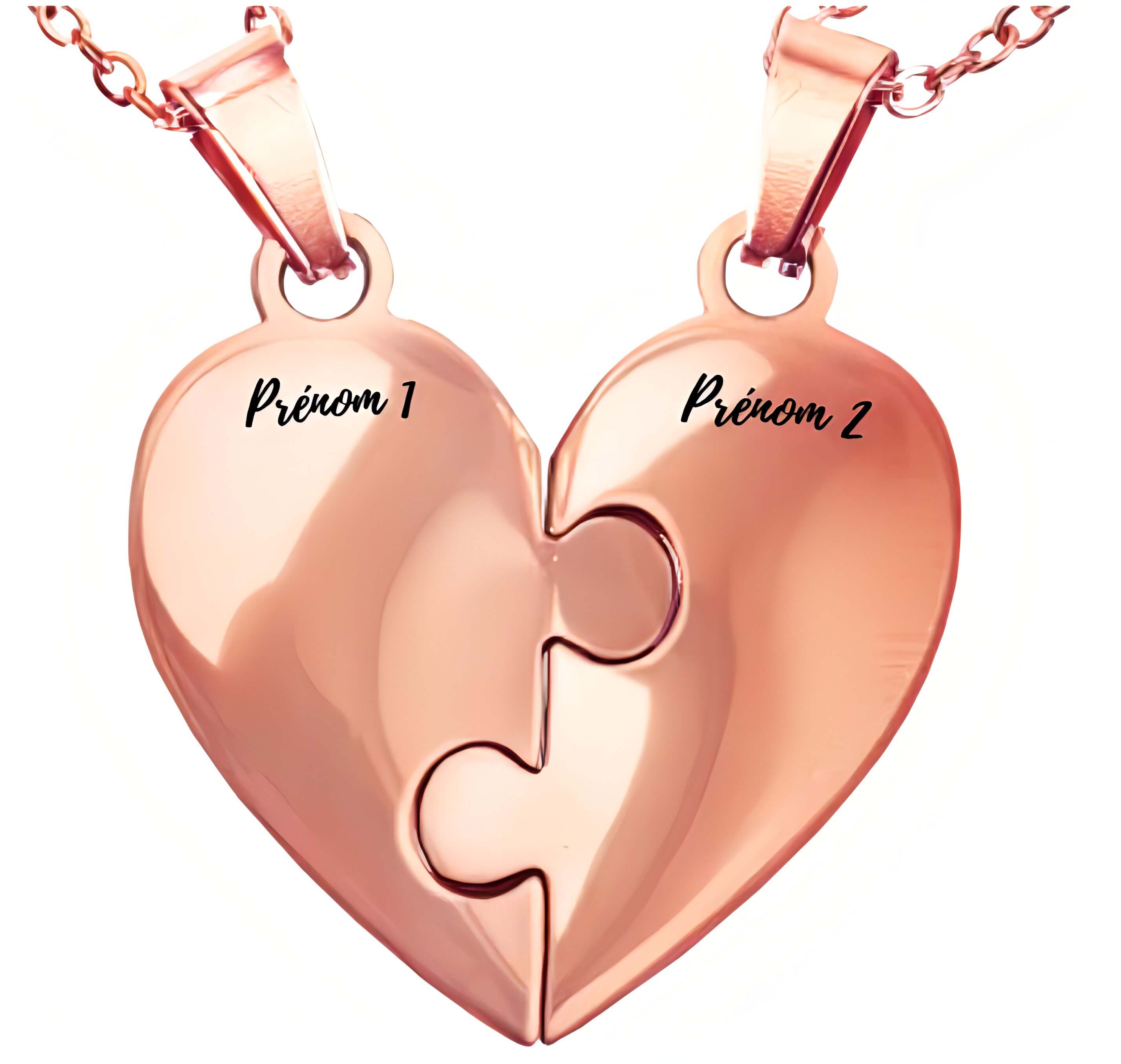 Collier puzzle famille personnalisé