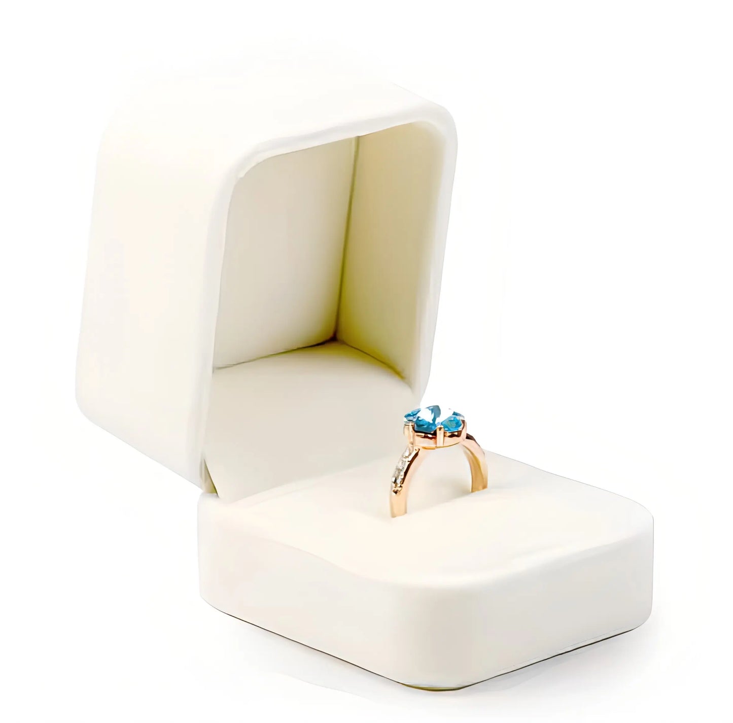 Boîte à Bijoux en Velours pour Bague