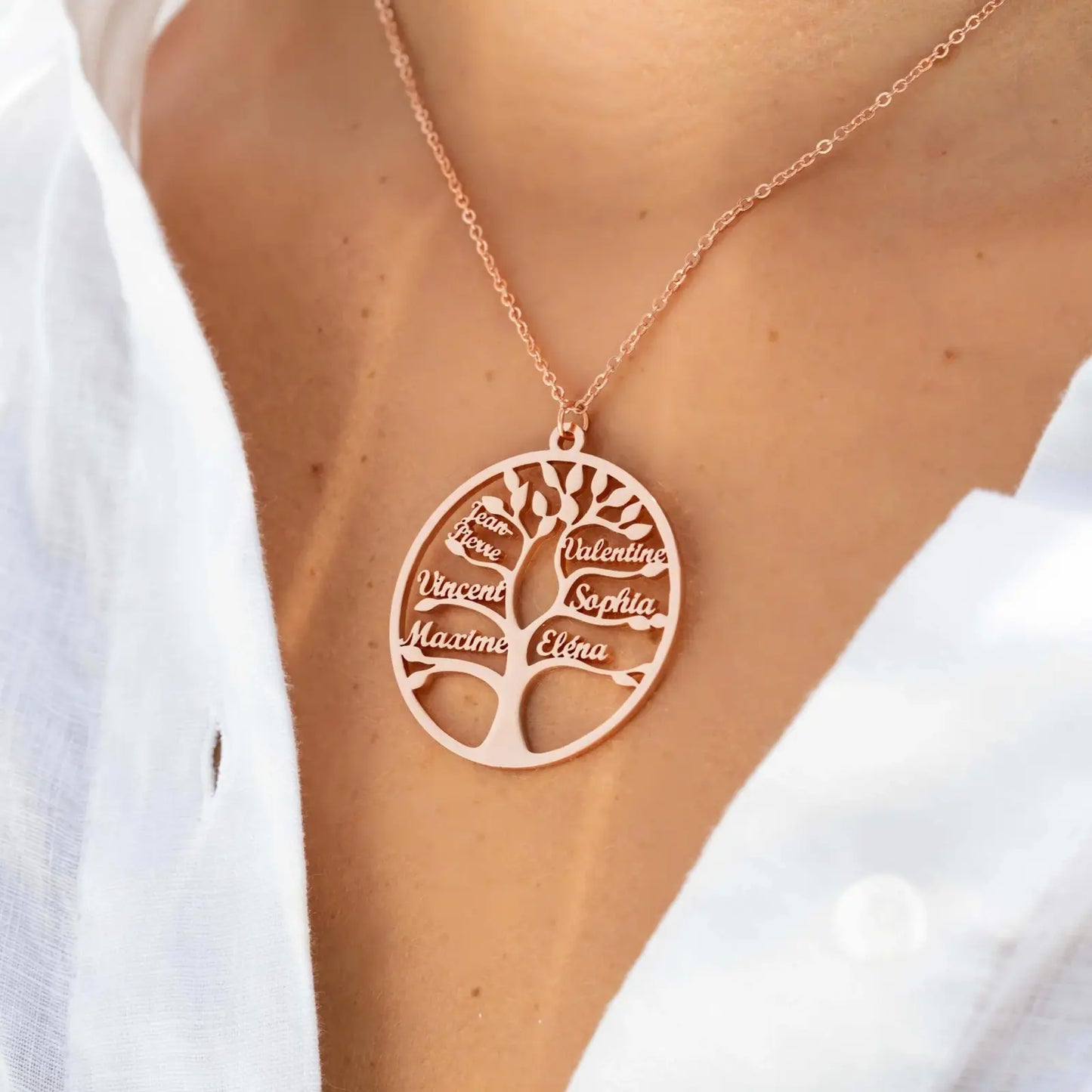 Tree of Life Necklace, Up to 13 Names