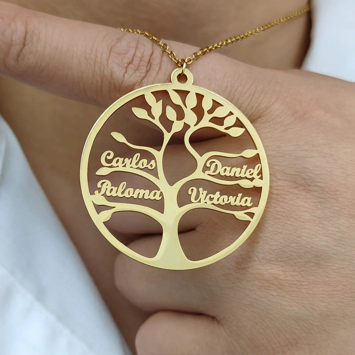 Tree of Life Necklace, Up to 13 Names