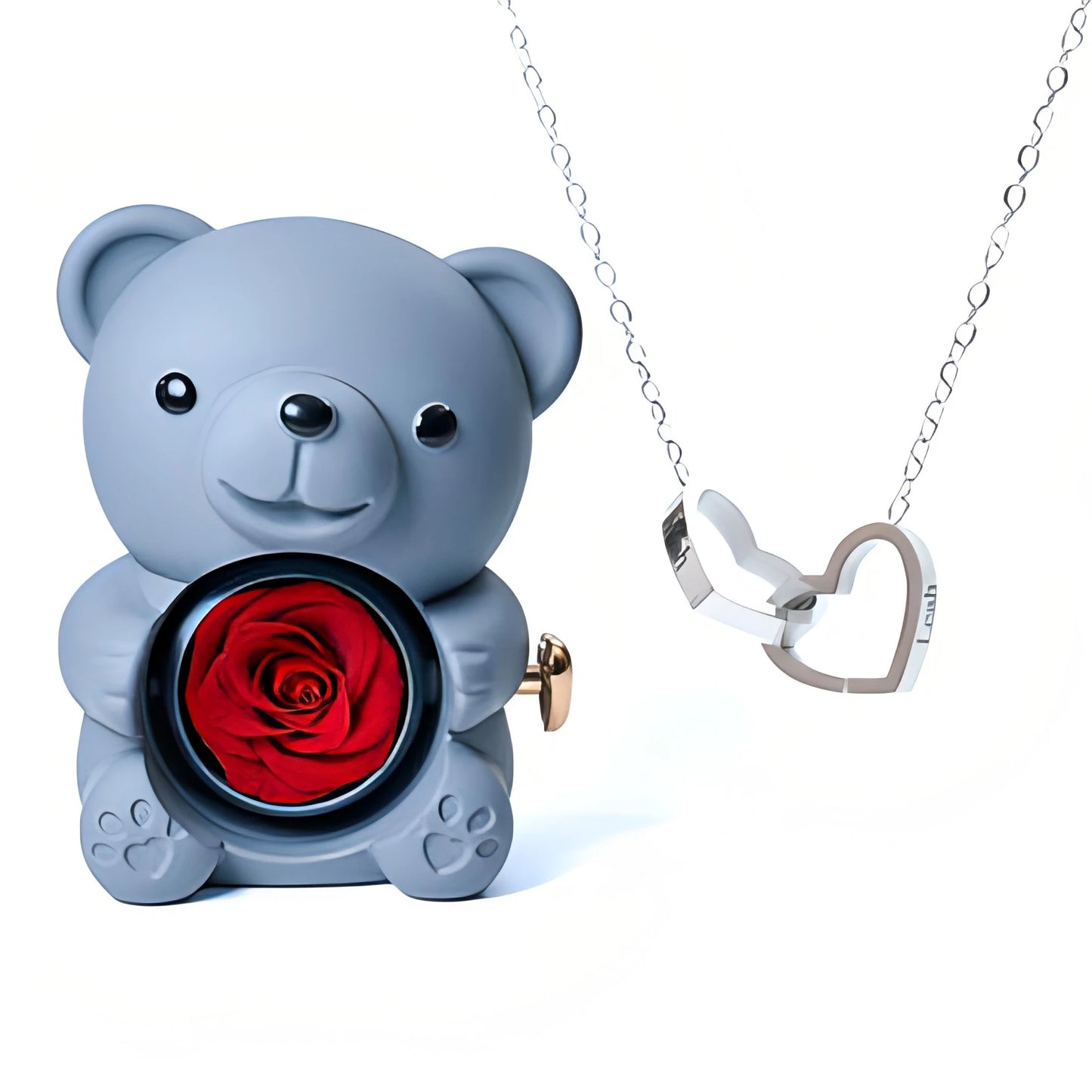 Ours éternel & Collier Personnalisé