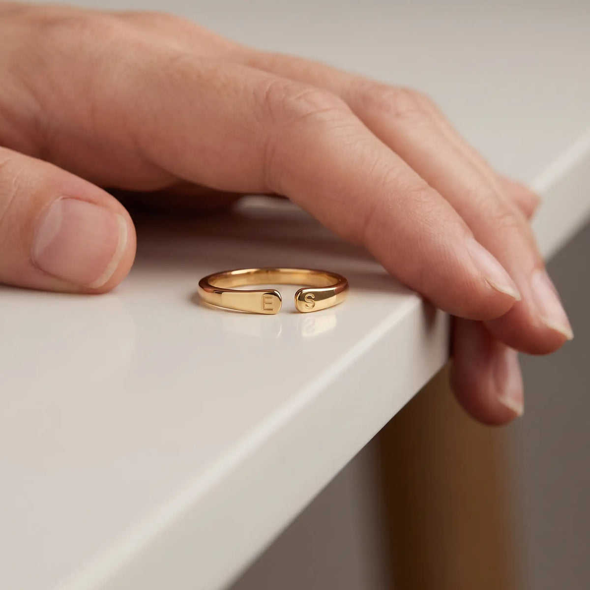 Personalised Love Ring, Two Initials