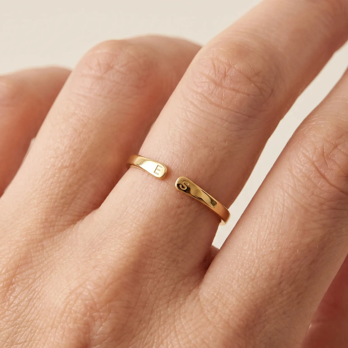 Personalised Love Ring, Two Initials