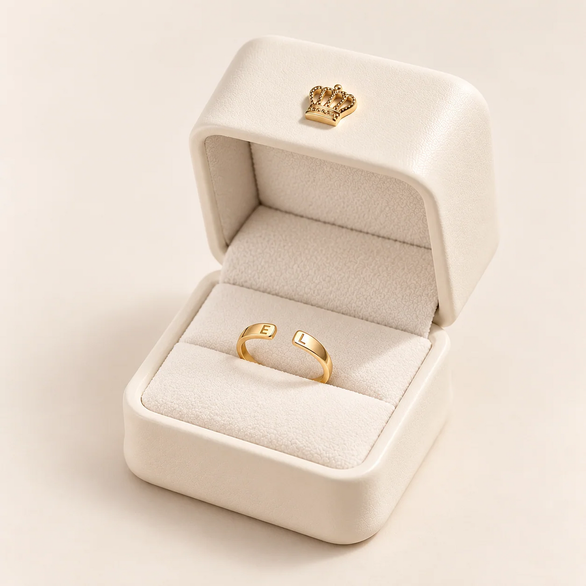 Personalised Love Ring, Two Initials